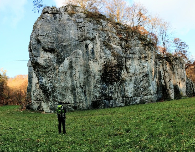 Zaduma nad treningiem wspinaczkowym pod Dupą Słonia w Dolinie Będkowskiej